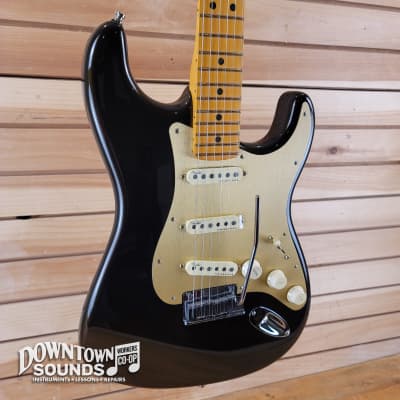 Fender American Ultra Stratocaster with Fender Molded Hardshell Case - Texas Tea image 1