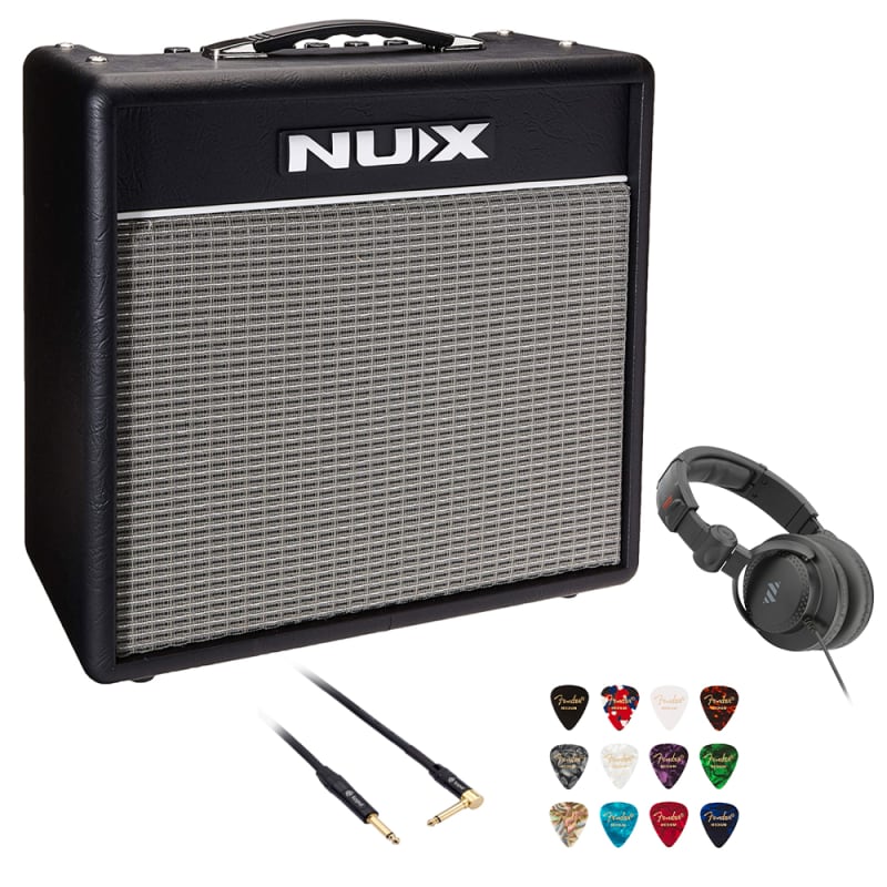 NuX Mighty Bass 50BT Digital Bass Amplifier with Bluetooth Bundle