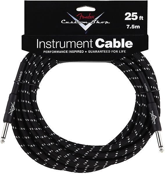 Fender Custom Shop Performance Series Cable, 25', Black 2016 image 2