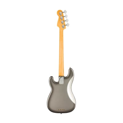 [PREORDER] Fender American Professional II Precision Bass Electric Guitar, RW FB, Mercury image 2