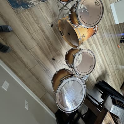 Allegra Custom 1990s - Brown fade Drum set 5 piece image 5
