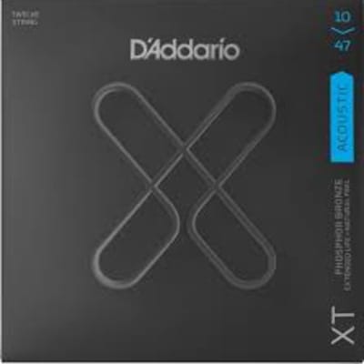 D'Addario XTAPB1047-12 XT Acoustic Phosphor Bronze, 12-String Light, 10-47 2019