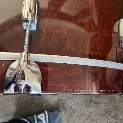 Gretsch USA Custom in Walnut Gloss Bass Drum with matching rack tom 24x18, 12x10 image 9