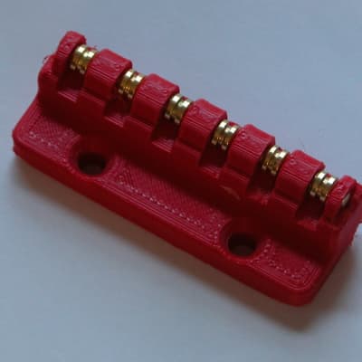Roller Nut Fits Gretsch 5700 for Palm Pedals Steel Slide Lap Guitar for upgrades & DIY Builds 3D Printed  GeorgeBoards™ FREE Shipping USA Red image 2