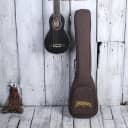 Washburn RO10 Travel Rover Steel String Acoustic Guitar Black with Gig Bag DEMO
