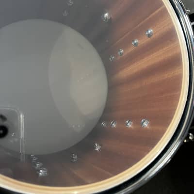 DW Collector's Series 10/12/16/22 Maple/Mahogany Drum Kit Set in Black Velvet image 12