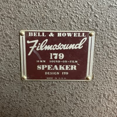 Vintage Bell & Howell Filmosound 1x12” Cab - 15W @ 16 Ohm AlNiCo Jensen Speaker - 1940’s/1950’s Made In USA image 4