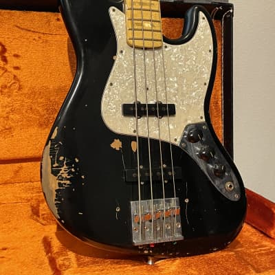 ONLY 50pcs Fender Geddy Lee signature 1972 relic Jazz Bass Custom Shop limited edition ONLY 50 pieces 2014 Black Rush image 3