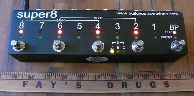 BYOC Super 8 True Bypass Programmable Looper Switcher Alchemy Audio Assembled! image 1