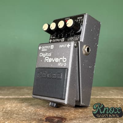 BOSS RV-2 Digital Reverb Guitar Effect Pedal used Made in