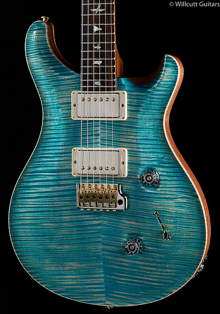PRS Custom 24 Wood Library Artist Ocean Turquoise (794) | Reverb