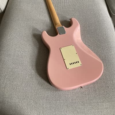 Maya Stratocaster (no Fender) lawsuit era Electric Guitar 1970s Shell Pink image 4