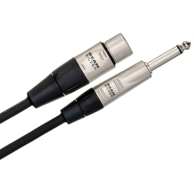 Hosa HXP-005 Pro Unbalanced Interconnect, REAN XLR3F to 1/4 in TS, 5 ft (Loc:2A) image 1