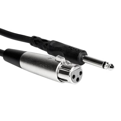 Hosa - PXF-103 - Mono 1/4" Male to 3-Pin XLR Female Audio Cable - 3ft. image 1