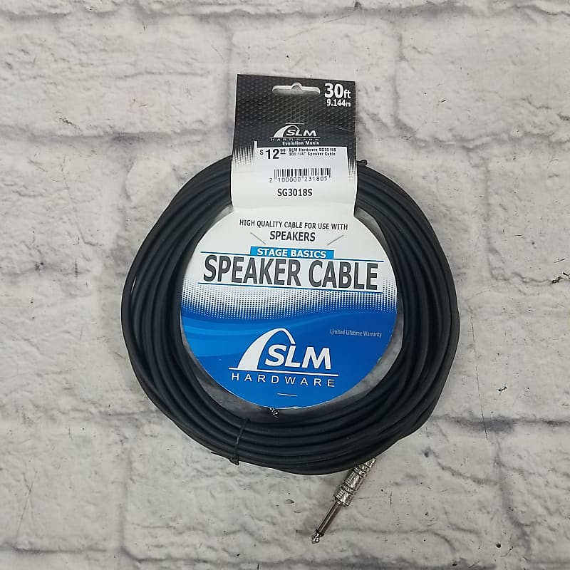 SLM Hardware SG3018S 30ft 1/4" Speaker Cable image 1
