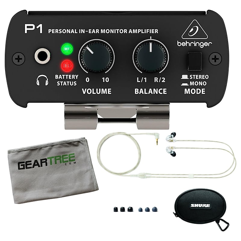 Behringer Powerplay P1 Personal In-Ear Monitor Amplifier w/ Shure