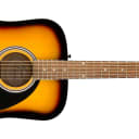 Fender FA-125 Dreadnought Walnut Fretboard Sunburst Acoustic Guitar w/Bag - DEMO