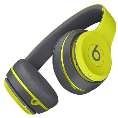 Beats by Dre Solo 2  Wireless Active On-Ear Headphone in Shock Yellow image 10