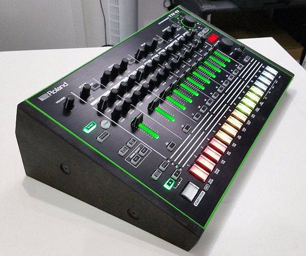 Stained Black MDF stand for the Roland  AIRA TR-8 Rhythm Performer image 1