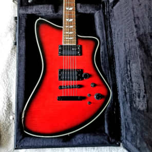 Fernandes Vertigo Elite in Red Burst w/ Sustainer Hard Case