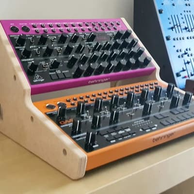 Behringer Crave, Edge & Spice - MDF Dual Stand From Synths And Wood