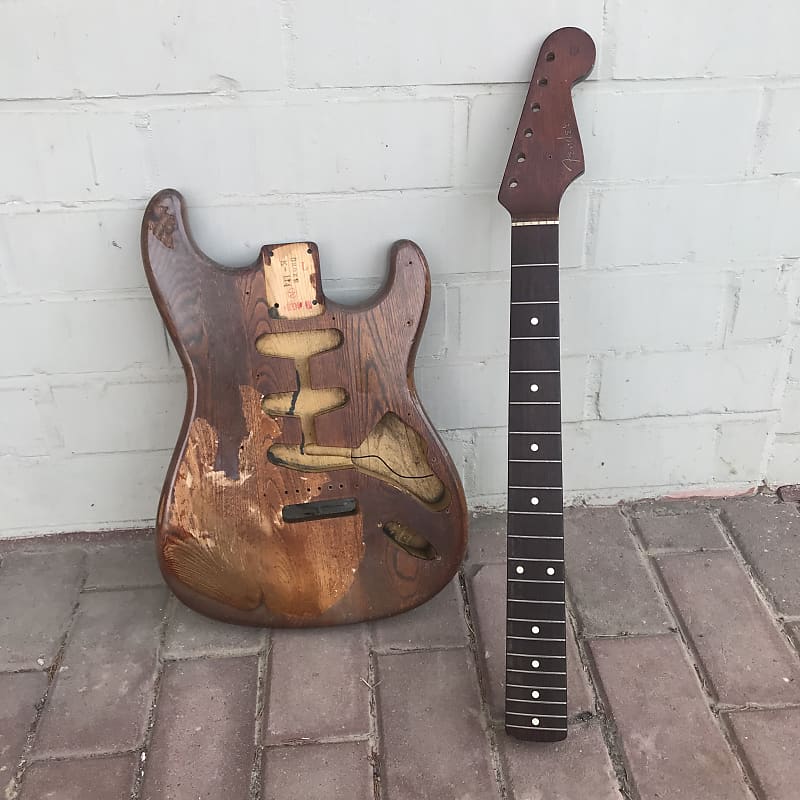 RARE 1990 Fender Japan ORDER MADE ROSEWOOD Stratocaster // BODY + NECK  Project Husk Parts Caster