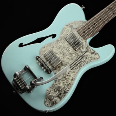 James Trussart Deluxe Steelcaster – Ocean Blue (Brand New) for sale