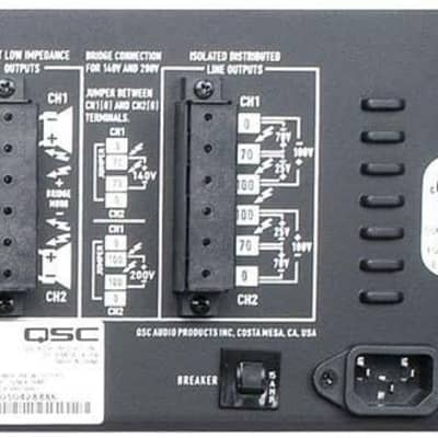 QSC ISA800Ti Power Amplifier 2 Channel 450 Watts per CH 8 Ohms Stereo Amp w 70 Volt Transformer image 4