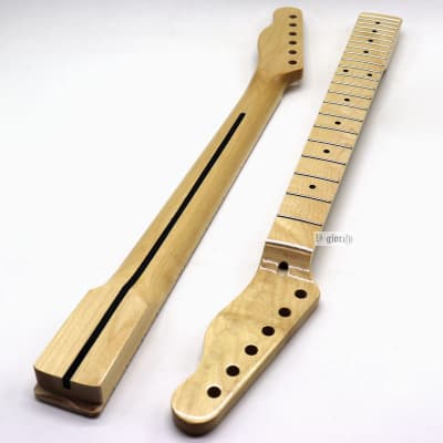 (Shipping From China, DHL 5-7 Days Delivery) 6 String 22 Pin High Gloss Maple Electric Guitar Neck image 1