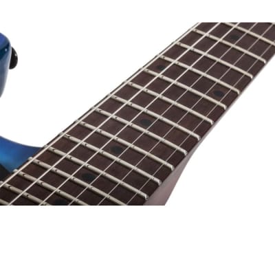 Schecter Traditional Pro Guitar Transparent Blue Burst image 4