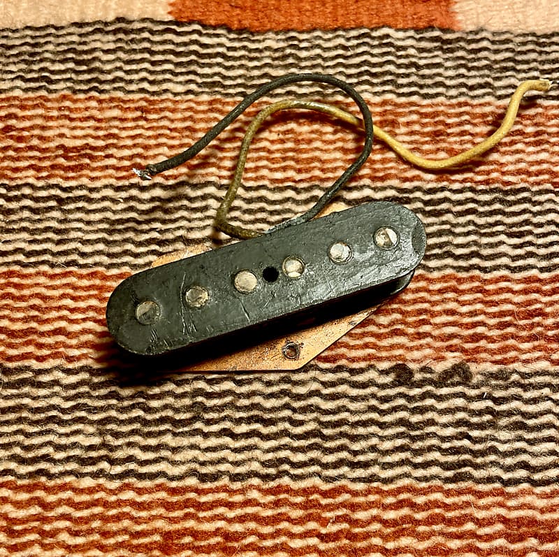 1950 s Fender Telecaster Esquire Flat Pole Piece Pickup Converted from Lapsteel circa 1952 1953