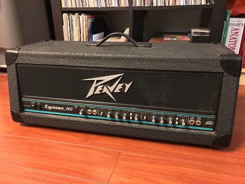 Peavey Supreme 160 Teal Stripe Head Reverb Canada