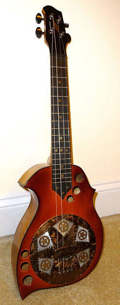 Lightnin Resophonic tenor resonator ukulele  2011 Sunburst image 1