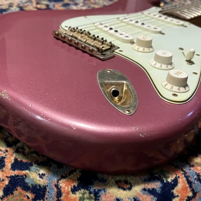 Fender Custom Shop '60 Reissue Stratocaster Relic 2013 Burgundy Mist image 5