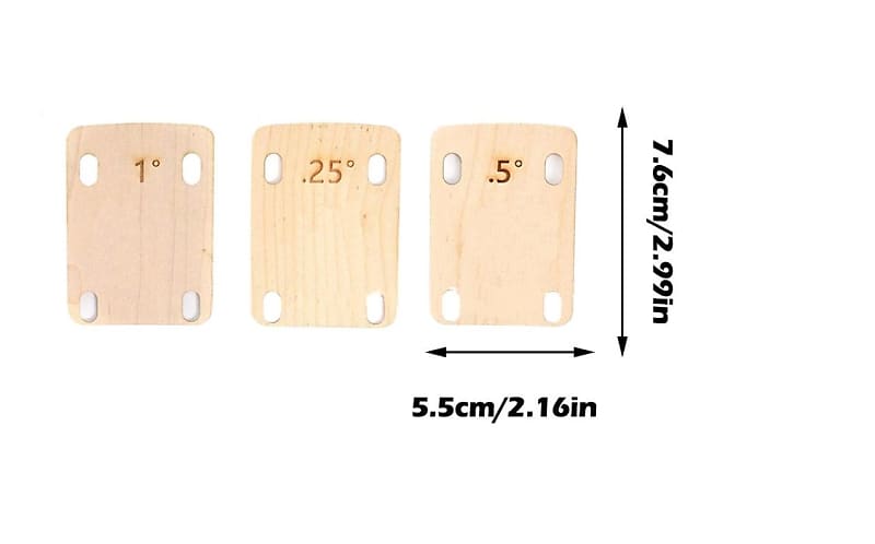 3 set of shims for electric guitar bolt-on | Reverb