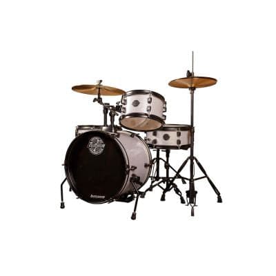 Ludwig Questlove Pocket Drum Kit w/Cymbals Stands White Sparkle image 1