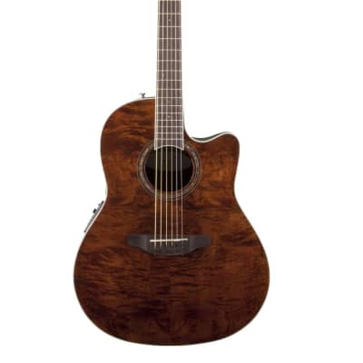 Ovation Celebrity Plus Acoustic-Electric Guitar - Nutmeg Burled Maple image 1