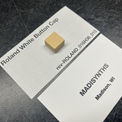 ORIGINAL Roland White Button Cap (016H036) for Juno-6, Juno-60