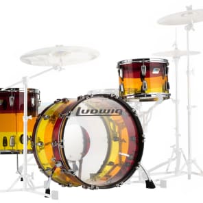 Ludwig Limited Edition Vistalite Reissue Tequila Sunrise Super Classic Outfit 9x13 / 16x16 / 14x22" Drum Set