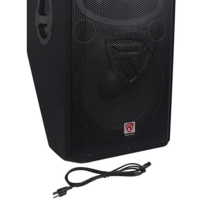 Rockville RSM15A 15" 1400 Watt 2-Way Powered Active Stage Floor Monitor Speaker image 2