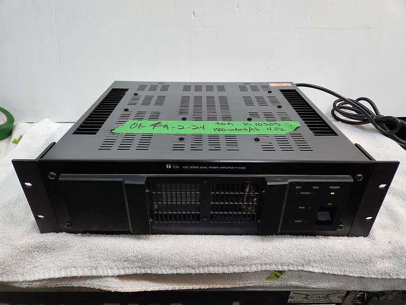 【1875】 TOA P-80DH DUAL POWER AMPLIFIER TOA ( ティーオーエー ) P-80DH ハイインピーダンスパワーアンプ