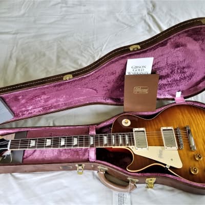 Left Handed 2018 Gibson Historic 1959/R9 Les Paul, New with COA/OHSC, Magnificent Top! image 15