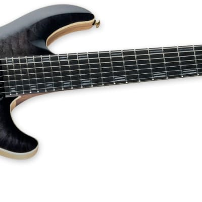 ESP LTD JR-7 Javier Reyes 7-String Baritone Electric Guitar, Faded Blue Sunburst image 2