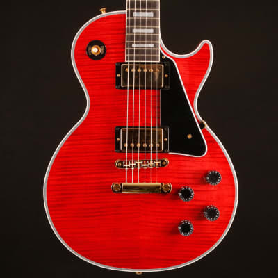 Gibson Les Paul Custom Figured, HAND SELECTED TOP Transparent Red Flame 9lbs 15.1oz image 4