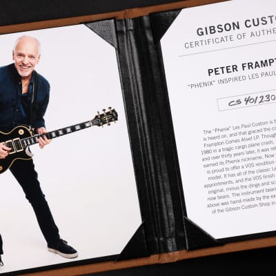 Gibson Custom Shop Peter Frampton "Phenix" Inspired Les Paul Custom Ebony image 21
