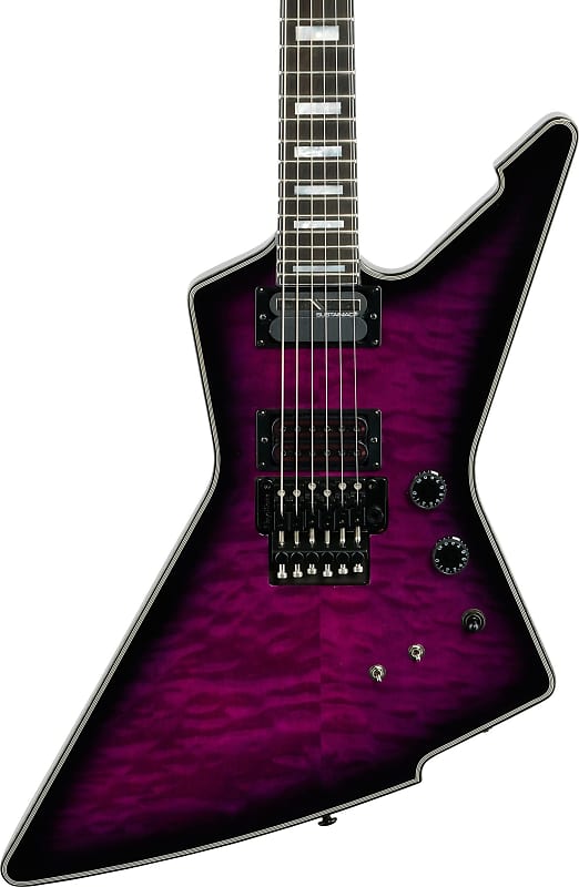 Schecter E-1 FR-S Special Edition Electric Guitar, Trans Purple Burst image 1