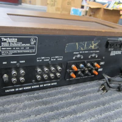 Technics SU-7300 Stereo Amp VU Back Lit VU Meters, Phono, Ex Sound, Japan 1970s image 6