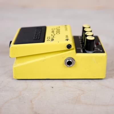 Boss OD-2 Turbo OverDrive (Black Label) 1987 Vintage Made in Japan Yellow in Box image 5