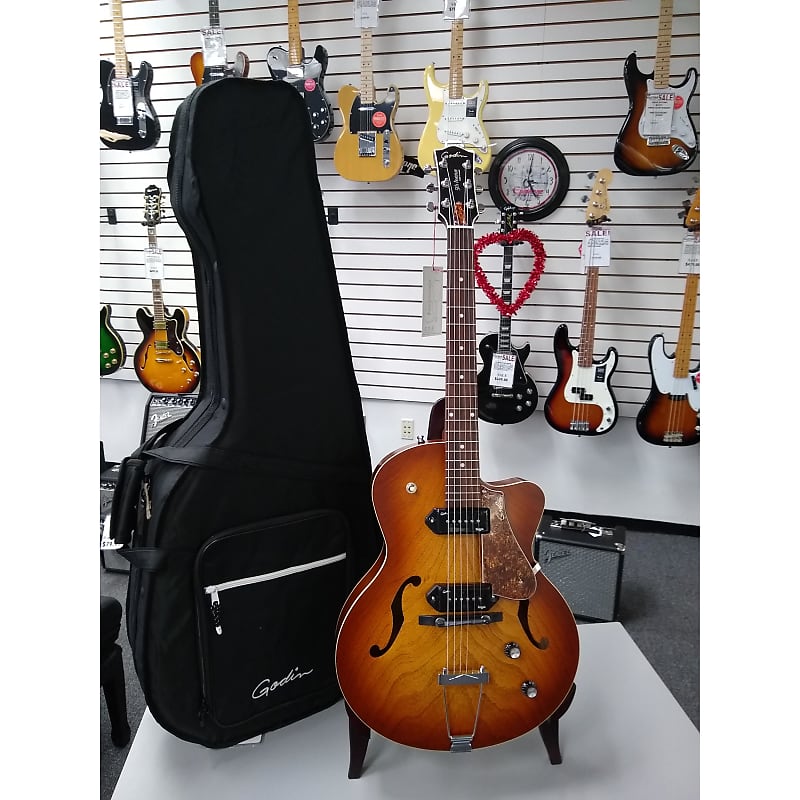 Godin 5th Avenue CW Kingpin II Archtop Electric Guitar image 1