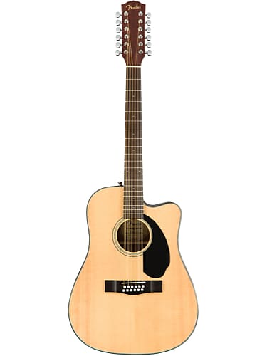 Fender CD-60SCE 12 String Natural Solid Top Acoustic-Electric Guitar image 1